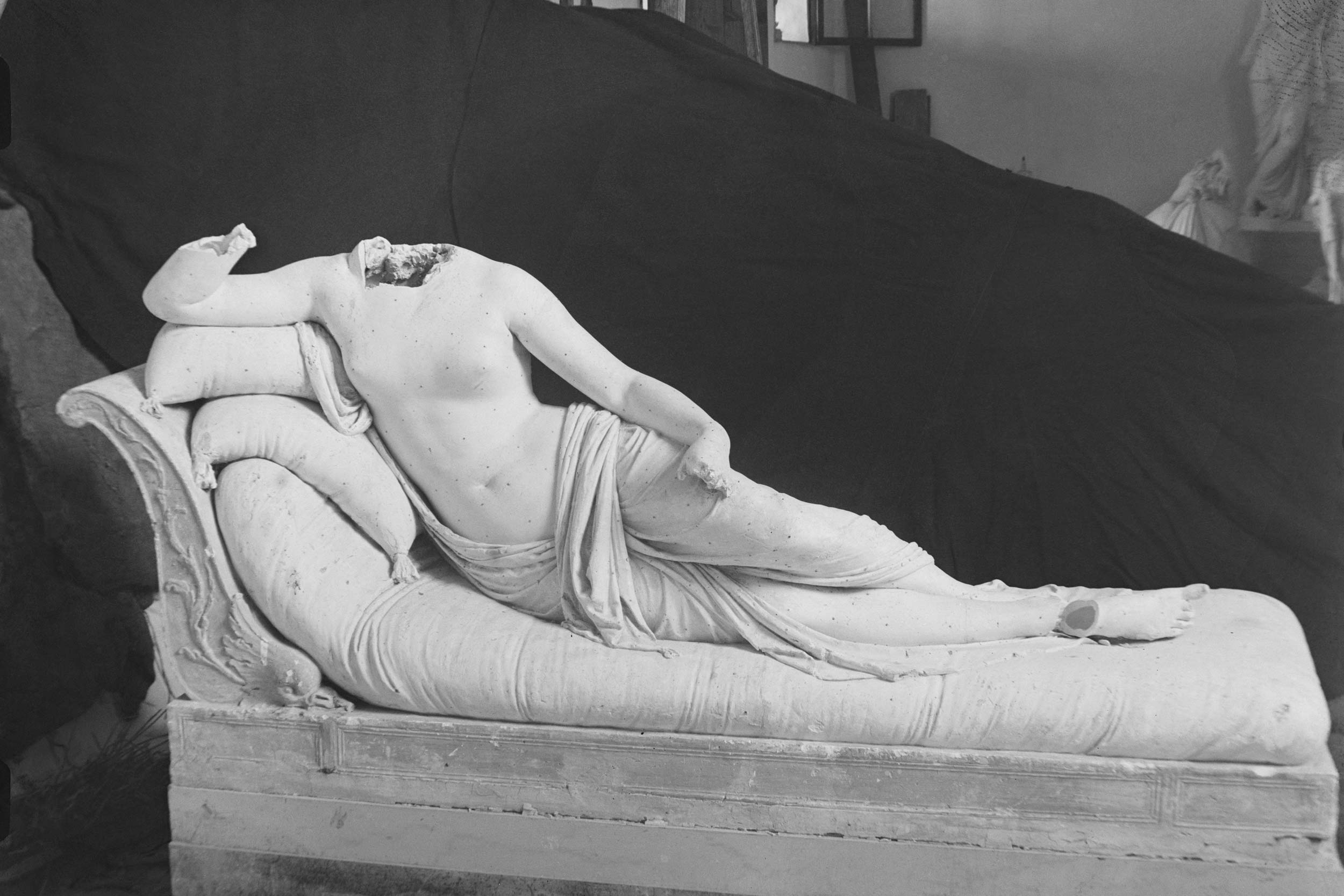 Museo Canova sculture Paolina Borghese come Venere vincitrice danni guerra Possagno